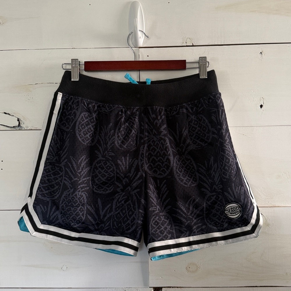 Navy Pineapple Printed Chubbies Mesh Basketball shorts